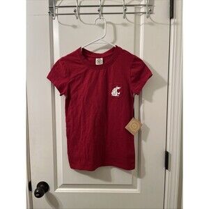 Washington State Cougars Womens Juniors Short Sleeve T-Shirt Size Small Red
